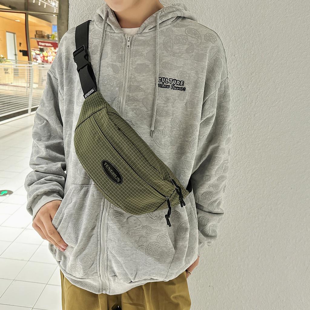 Trendy Brand Breast Bag, Men'S Casual Messenger Bag, Sports Mobile Phone Fanny Pack, Women'S Simple And Lightweight Commuter Small Backpack, Tide