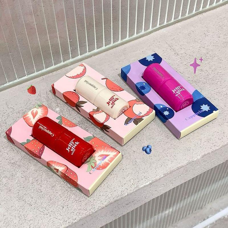 Cappuvini - Jelly Color-Changing Blush Stick - 3 Colors