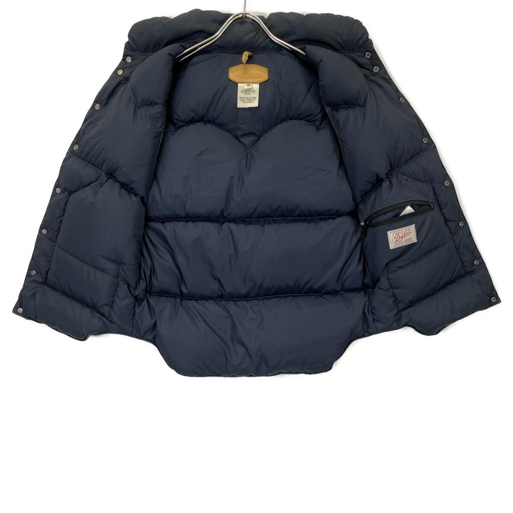 Rocky Mountain Featherbed MK.227068 Wool Leather x Canvas Down Vest coat grayUsed