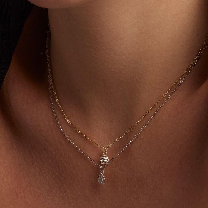 Collier - LUXENTER - Oris - Argent 925 - Zirconium - 42 cm + 3 cm d'extension