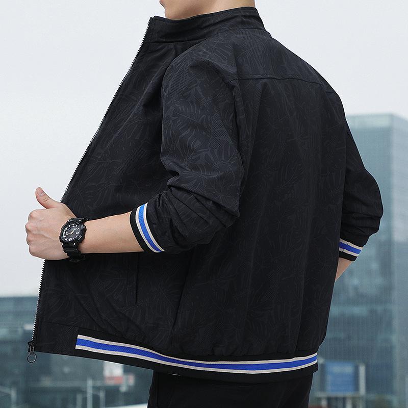 

Мужская весенняя куртка Дышащая мужская весенняя куртка XXL чёрный