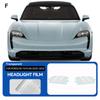 8.5Mil Pre Cut Transparent Car PPF for Porsche Taycan     Paint Protection Film Car Wrap Headlight Rearview Film