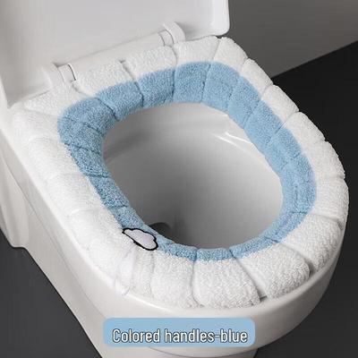Guraide Thickened Plush O-Type Toilet Seat Cover