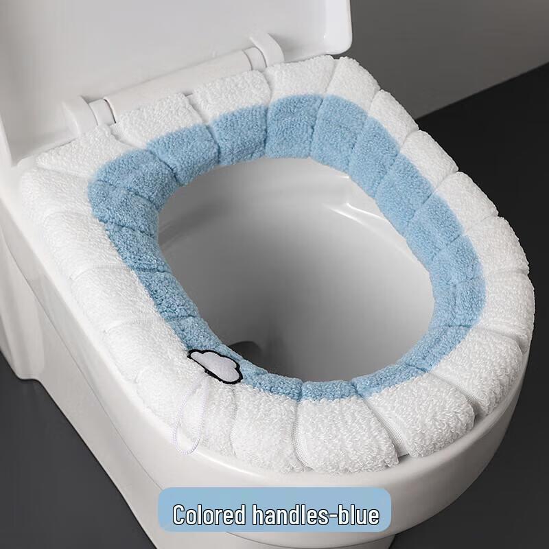 Guraide Thickened Plush O-Type Toilet Seat Cover