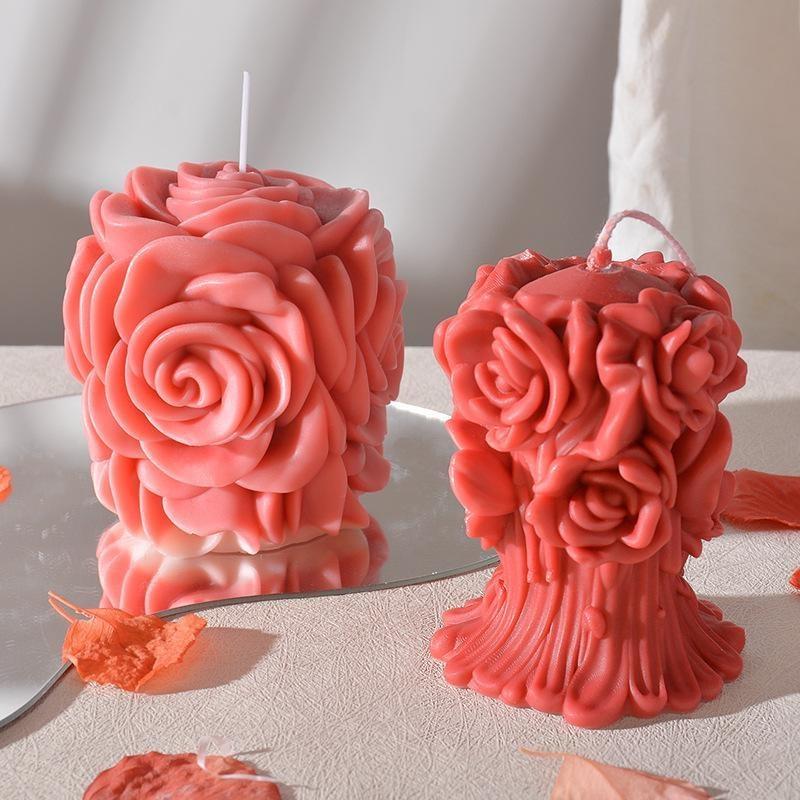 Stylish Aromatherapy Candle Silicone Mold DIY Handmade Wedding Gift Aromatherapy Expansion Stone Mold