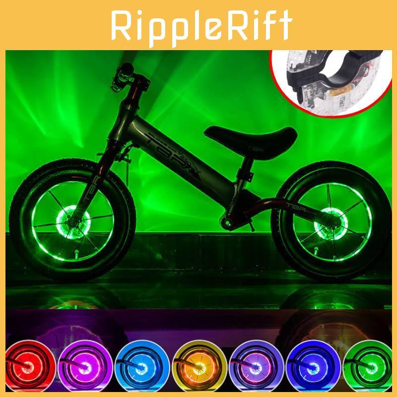 Wheel Bike Hub Lights Kit 7 Colors Usb Rechargeable Safety Light Waterproof