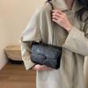 Elegant Fashionable Small Square Crossbody Bag For Women In Black And White With Trendy Street Style