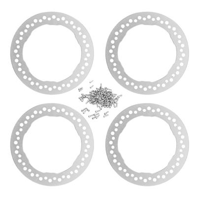4pcs 1.9 Inch Wheel Outer Beadlock Rings Aluminum Alloy Replacement Wheel Beadlock Rings for