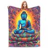 Buddha Yoga Decke Fleece Sofa Überwurfdecke Leichte Überwurfdecken für Zuhause Schlafzimmer Outdoor Decken Tagesdecke Steppdecke