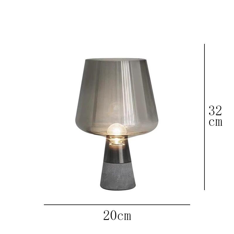 Nordic Modern Glass Table Lamp - Creative, Stylish Lighting for Living Room, Bedroom, Hotel, or Model Room