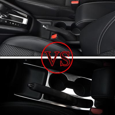 Car Water Cup Decoration Cover Trim Hand Brake Panel Stickers for Nissan Kicks 2017 - 2025 LHD Stainless Steel Accesssories