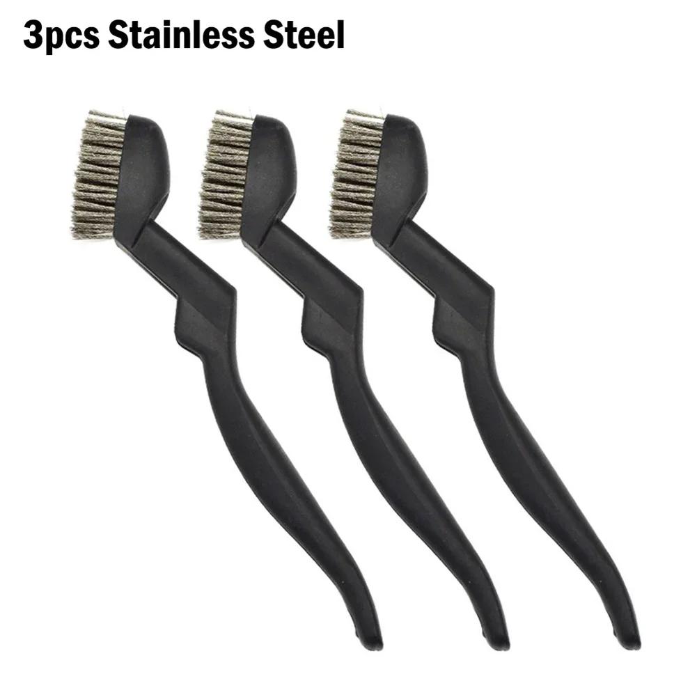 3 Stück Drahtbürste Nylonbürsten Industrielle Metallpolier Entgratungsreinigungsbürste 7 Zoll Rostentfernung Reinigungs Polierbürste