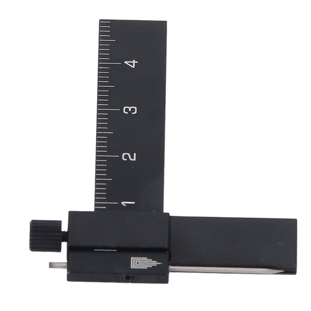 Tungsten Steel Blade Model Carving Ruler Aluminum Alloy Adjustable Scribing Ruler  Model Crafting