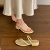Fashion Slippers Casual Shoes Woman 2025 Pantofle Low Luxury New Summer Rubber Slides Fashion Shoes Slippers Women Summer Slides Low Pan