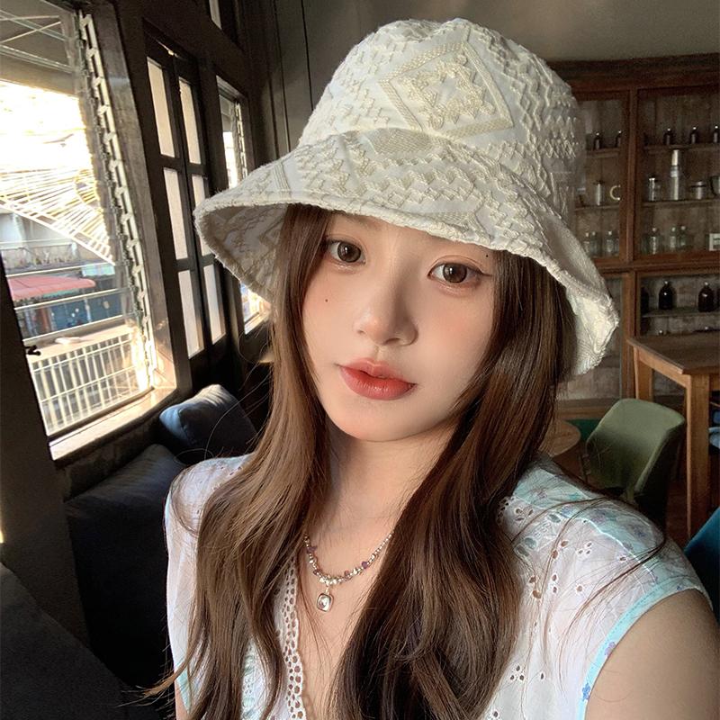 Big Head Circumference Bucket Hat Women's Hat Summer Visor Basin Hat Versatile Bucket Hat Sun Protection Hat