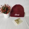 Hat men's and women's autumn and winter new wool hat embroidered letters fashion knitted hat warm thickened cold hat ear protector