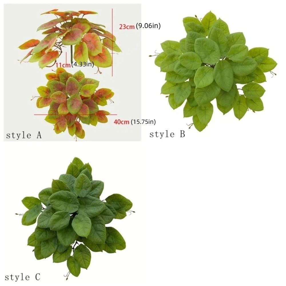 Vibrant Colors Artificial Plants 42 Leaves Simulated Green Plants Fake Tree Leaves Patio