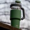ASOBU Straw Tumbler & Stainless Steel Vacuum Insulated Cup 2-in-1 Explorer 1L