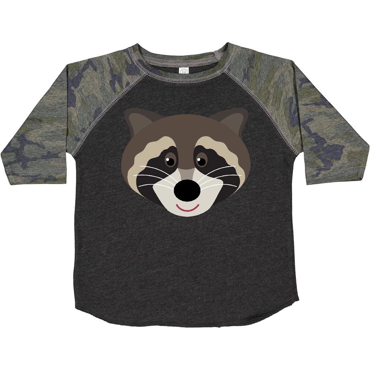 Inktastic Raccoon Animal Face Toddler T-Shirt Animals Forest Cute Mascot Funny 130