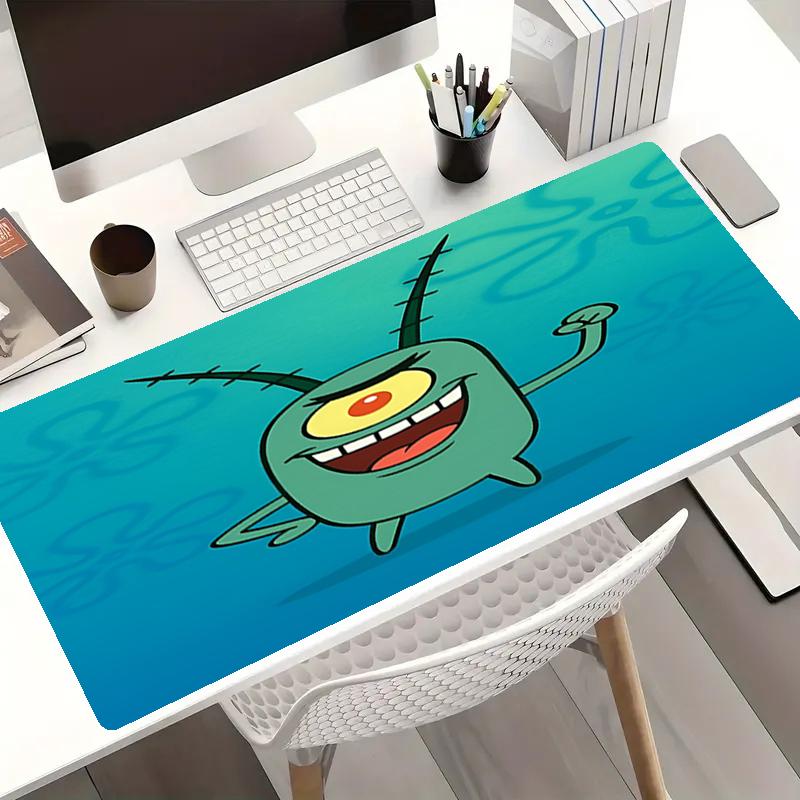 SpongeBob Theme Mouse Pad, Non Slip Rubber Base, Multifunctional Office & Home Decor, Perfect for Workspace Personalization.