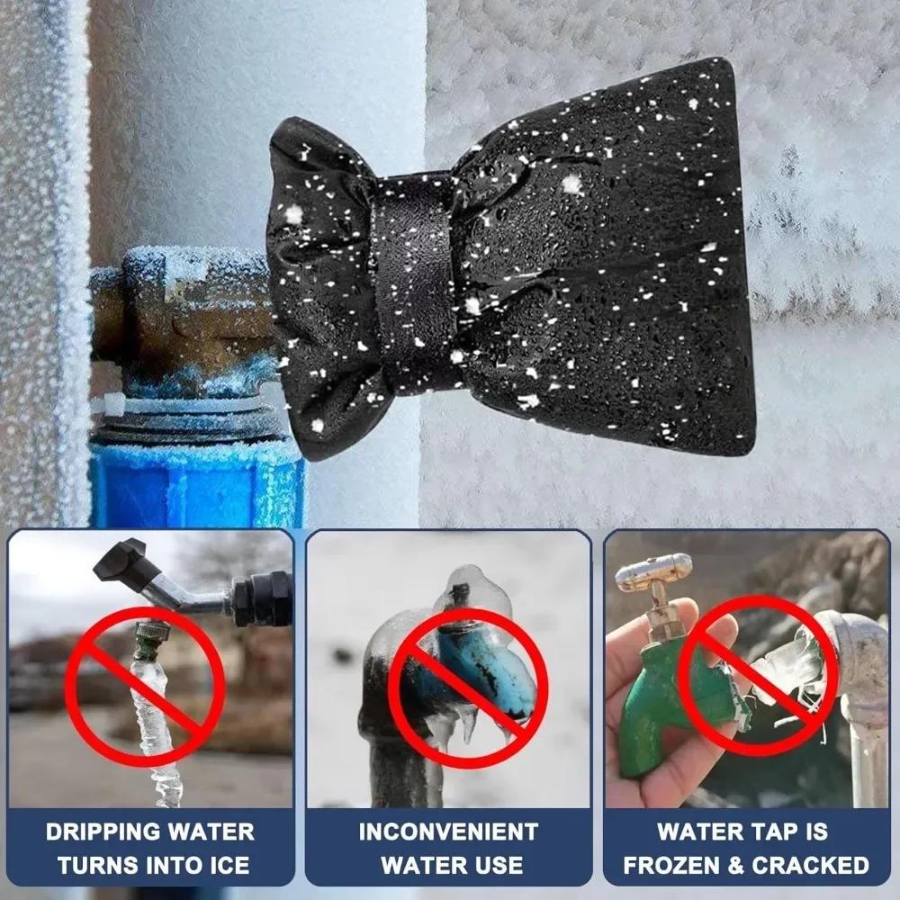 1/2PC Faucet Cover Winter Outdoor Anti-Freeze Faucet Covers Pipe Insulation Frost Protective Cover Reusable Tap Protector