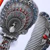 Hand-held Princess Make Up Mirror Vintage Folding Cosmetic  Mirror Vanity Mirror  Middle East