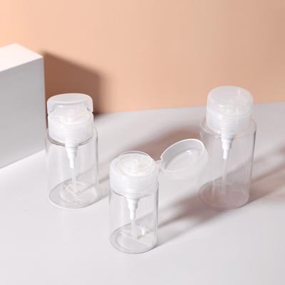 Oje ve Makyaj Temizleyici İçin Basmalı Boş Kilitlenebilir Pompalı Dispenser Şişe, 300ml(10.2oz), Beyaz Üst Kapak 1 Adet