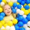 100Pcs/Set Colorful Pit Ball 2/3 Colors Thickened PE Crush Proof BPA Phthalate Free Safe Indoor Outdoor Baby Toddler Kids Round Ocean Ball Pool Toy
