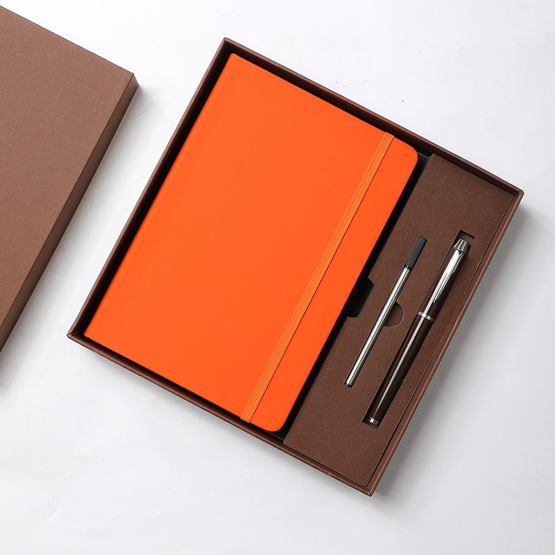 Custom Business Leather Notebook & Diary Gift Set with Logo