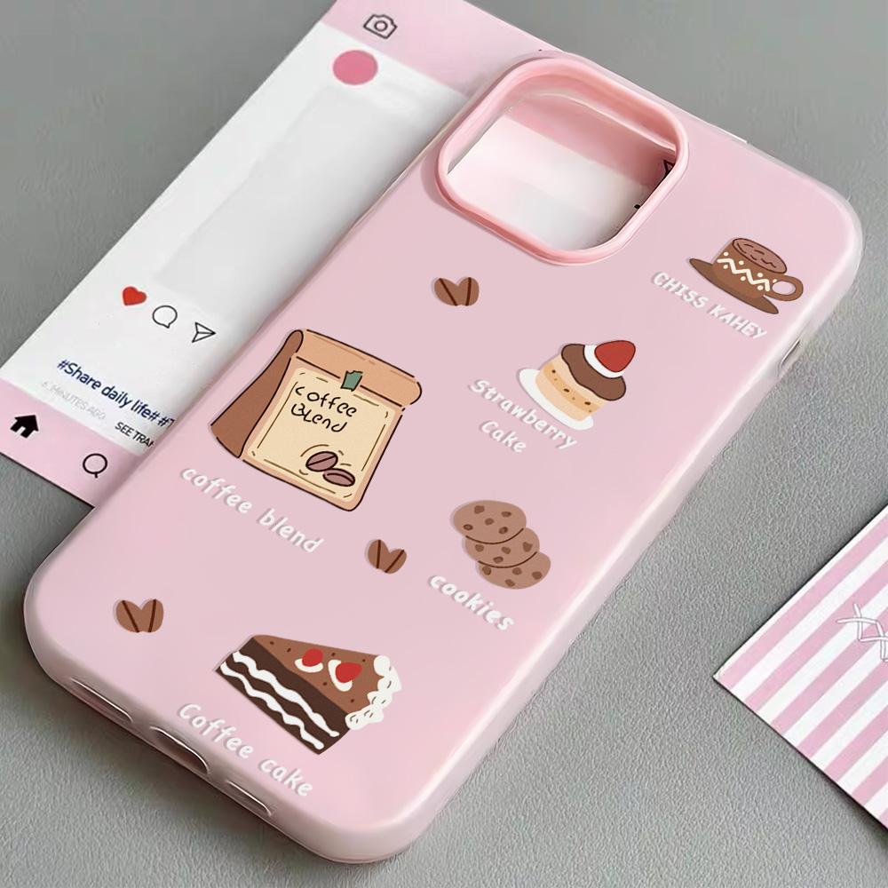 Malovaný kryt na telefon pro iPhone 15 11 13 14 pro 15 16 Pro Max 12 13 16 Pro Roztomilý Módní Vtipný Kryt na telefon se šňůrkou Nejnovější Doporučení Top prodeje