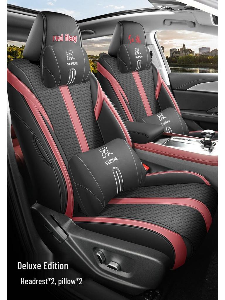 Hongqi H5 Universal Full Leather Car Seat Cushion for All Seasons, New Model, Five-Seat Compatible
