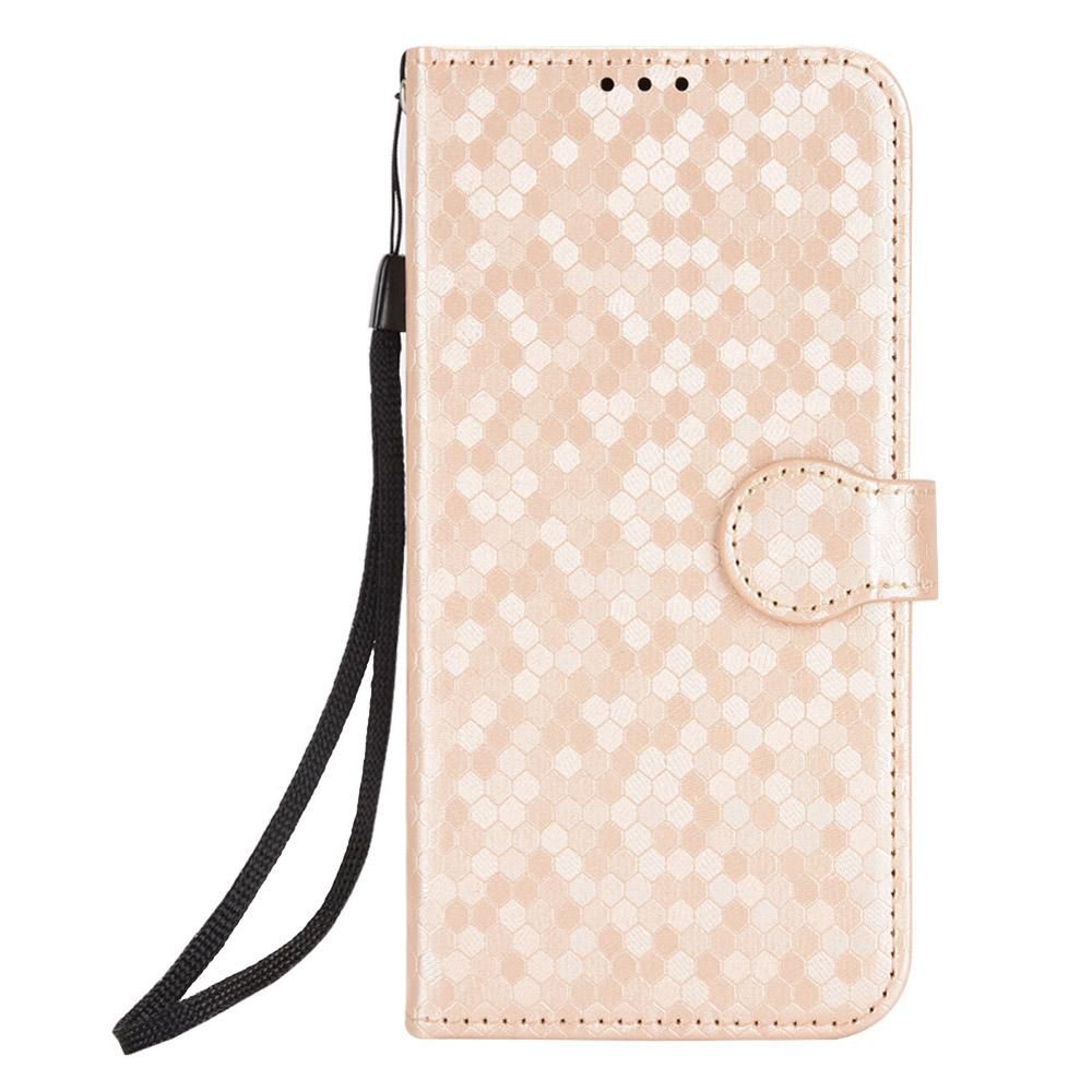 For Motorola Moto G 5G (2025) Wallet Case Dot Pattern Imprint PU Leather Phone Cover