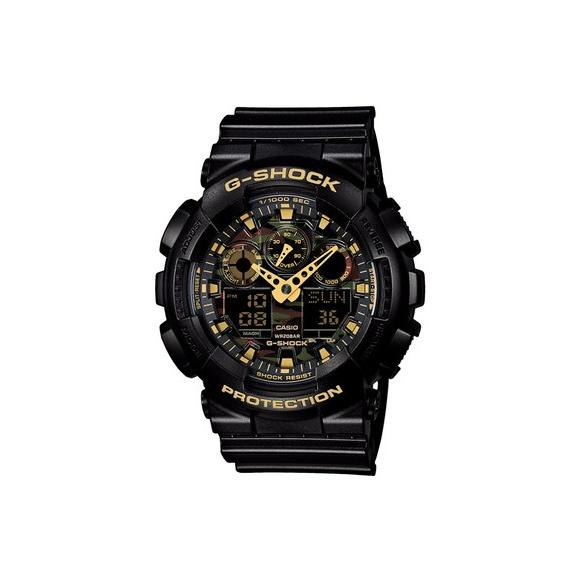 

CASIO Men Liquid Crystal/Analog Dual Display Series Black Watch GA-100CF-1A9PR GA-100CF-1A9PR Camouflage Watch Dial