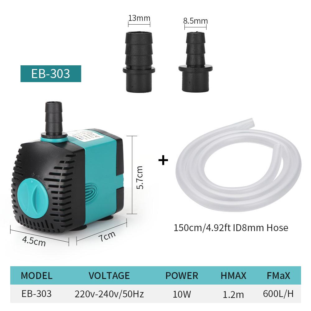Compact Submersible Aquarium Pump for Fish Tanks and Ponds