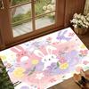 Hellviolette Teppiche Glücklicher Osterhase Teppiche für Wohnzimmer E-Sport Stuhl Teppich Geschenk Alfombra Teppiche für Schlafzimmer Heimdekor Teppich