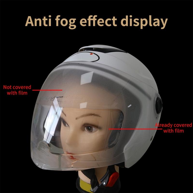 Motorcycle Helmets Rain & Fog Protection Film Fog Resistant Helmets Cover Motorcycle Accessories Upgrades for Safe Ridings