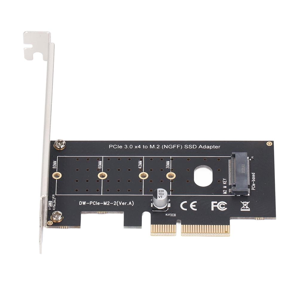 PCIe 3.0 X4 zu M.2 NGFF SSD Adapter High Speed PCI Express zu M.2 Erweiterungskarte für Computer