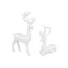 Weihnachts-Tischdekoration Rentierfiguren mit langem Geweih und Füßen Hirsch Tierfigur Heimdekorationen Geschenk