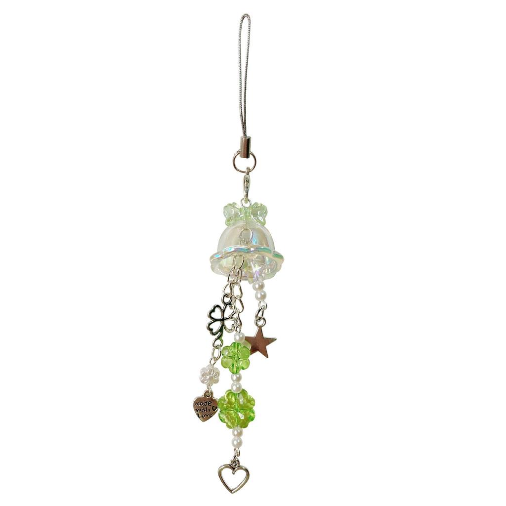 Cross Dream Jellyfish Clover Phone Lanyard Keychain Bag Pendant & Journal Card Holder Chain