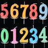 50 Gold Number Candle Cake Toppers, Individually Boxed for Kids' First Birthday