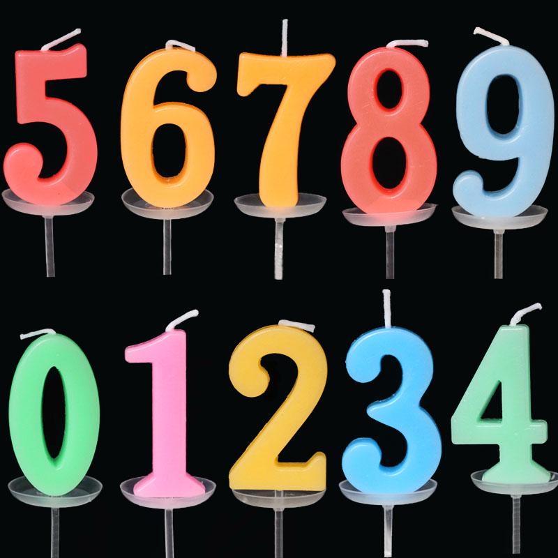 50 Gold Number Candle Cake Toppers, Individually Boxed for Kids' First Birthday