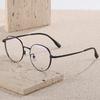 2023 Summer Ultra-Light Round Titanium Glasses with Thick Wide Rim for Myopia & Blue Light Protection - Style 2402
