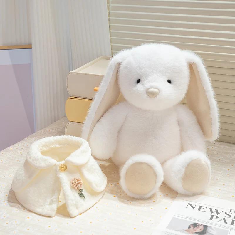 New High Quality Sweet Cute Rabbit Plush Toy Pink Plush Soft Comfortable Doll Suitable For Room Decoration Girl Birthday Gift