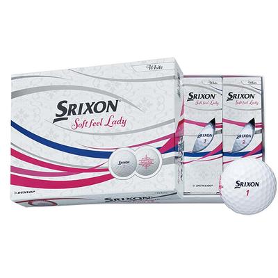 DUNLOP Golfball SRIXON SOFT FEEL LADY 2021 Modell 1 Dutzend Weiß SNSFL5WH (12 Stück)