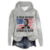 Women's Hooded Long Sleeve Printed Flannel Top Hooded Sweatshirt