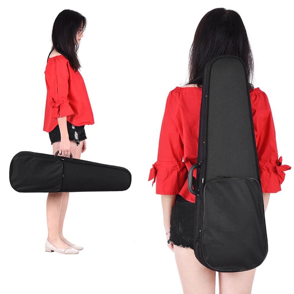 Professional 4 4 Full Size Violin Triangle Shape Case Box Hard & Super Light with Shoulder Straps for Stradivarius