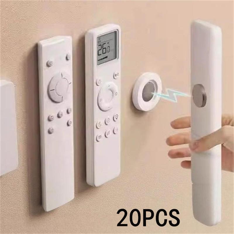 1/2/5/10/20PCS Remote Control Holder Magnetic Remote Control Holder Wall Mount Adhesive Strong Hold Home Office TV Remote Holder