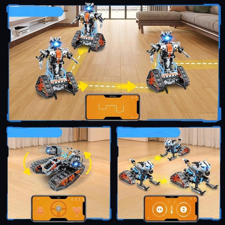 4W1 Programowalny Robot Duży Zestaw Konstrukcyjny I Pilot Kontrola 724 Szt