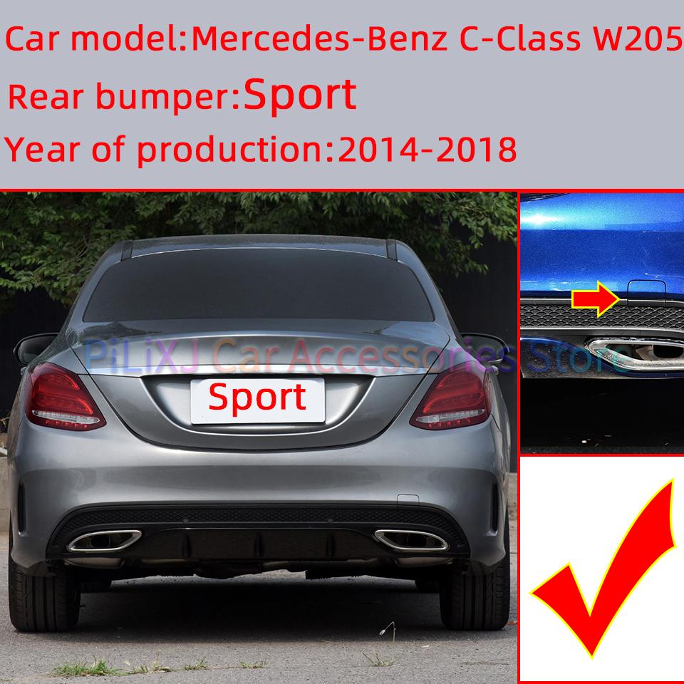For Mercedes Benz C W205 2015-2018 C180 C200 C220 C250 C300 C63 AMG Front Rear Bumper Tow Hook Cover Cap 2058850724 2058850256