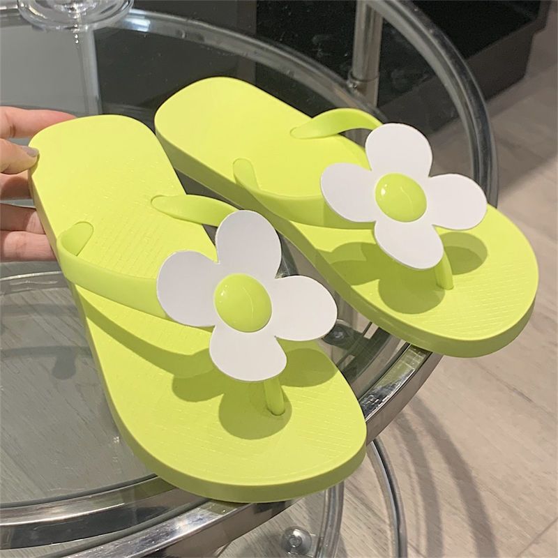 

Подсолнух Корейская версия Сладкие цветы Шлепанцы Женские Летняя мода Уличная обувь Приморские Нескользящие Ноги Пляжные сандалии 40 зелёный